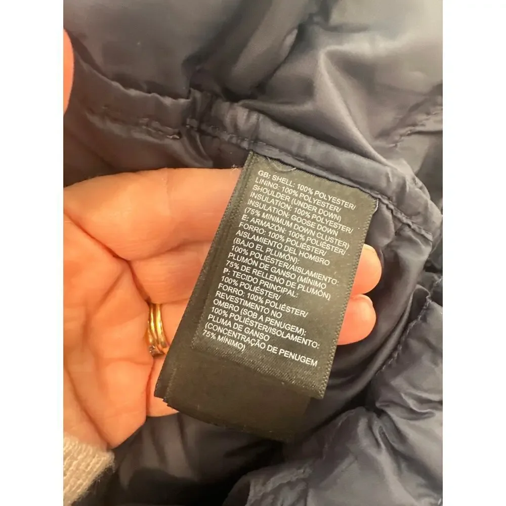 The North Face Hooded Down Quilted Packable Jacket Size M